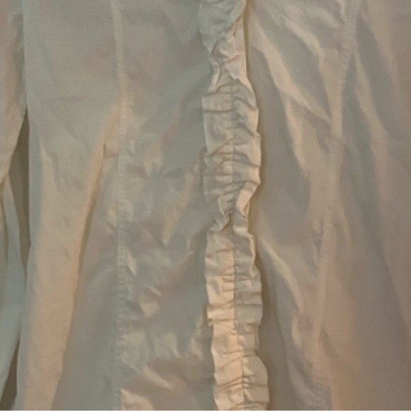 Burberry Ruffle Front Tuxedo Cotton Shirt - Picture 8 of 11